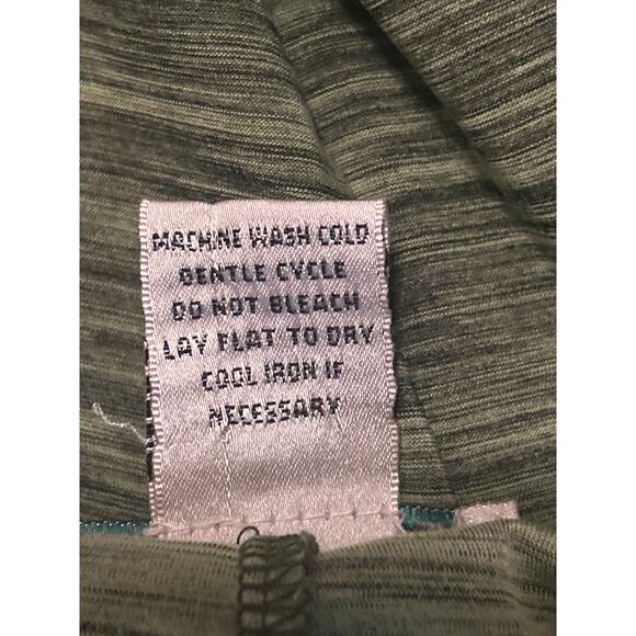 GUC Vintage Suzie Green V Neck Top Blouse Metal Trim 3/4 Sleeve Size Large - Picture 4 of 5